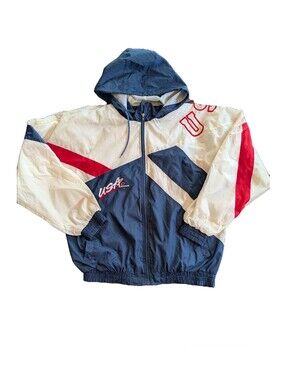 Rare Vintage Fans Gear 1996 USA Olympic Basketball Dream Team Zip Up Windbreaker